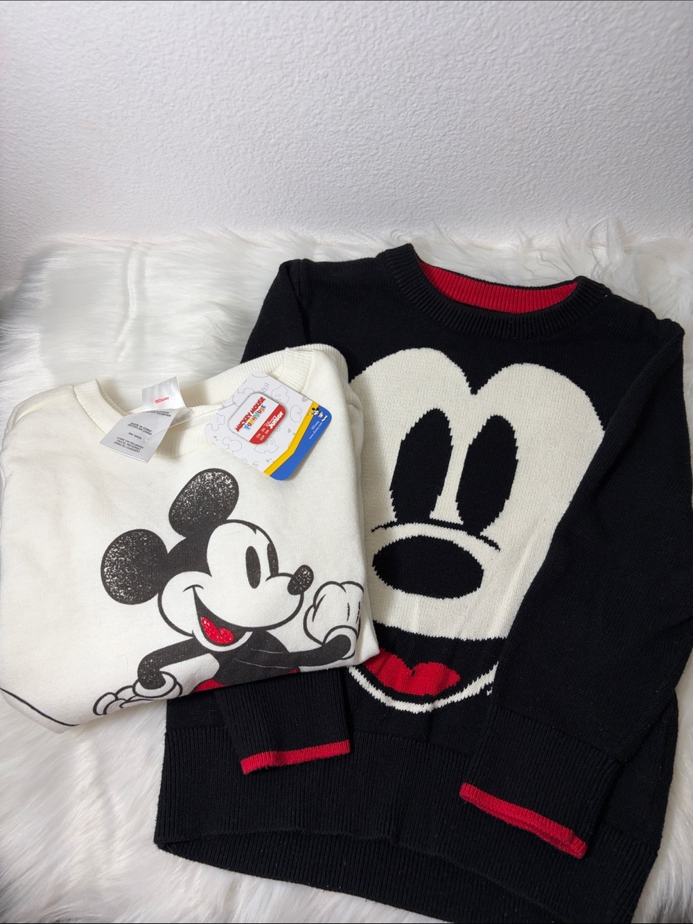Set of 2 Disney Mickey Mouse Sweater Sweatshirt